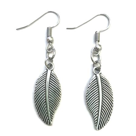 Örhängen Löv Höst Leaves Boho Rostfri krok Silver