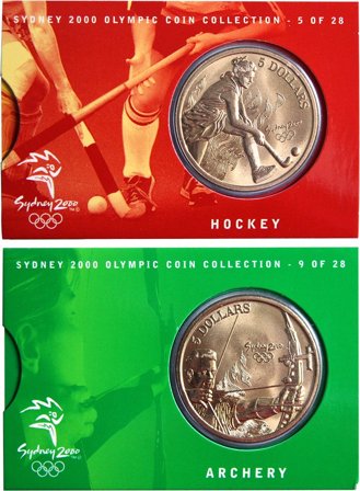 OL 2000 Bronzemønt-kollektion Bueskydning/Hockey