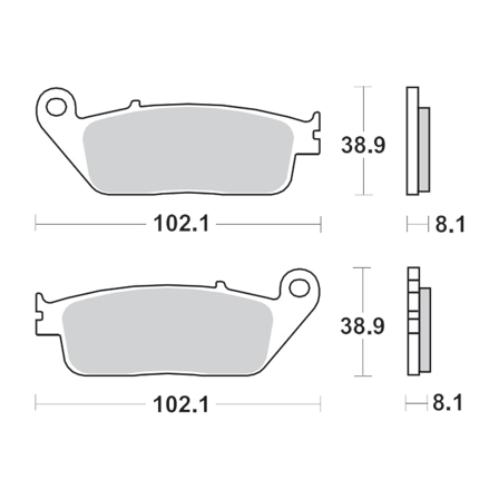 Pastiglie Freno Anteriore Moto-Master RoadPro Sinter - Suzuki Intruder C 1500 T 2013-2013