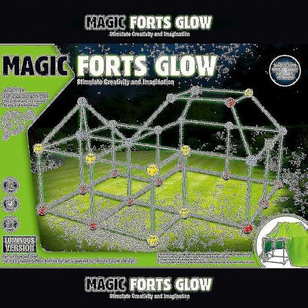 Byg dit eget hule DIY-sæt Legebygningsfort Teltfremstilling Børnelegetøj Gaver - Med teltdug