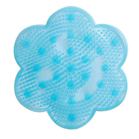 Silikonsvamp för badmassage, halkfri fotrengöring, massageborste, rengöring av död hud