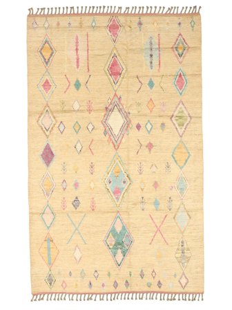Noué À La Main Berbère Style Tapis 186X297 De Laine