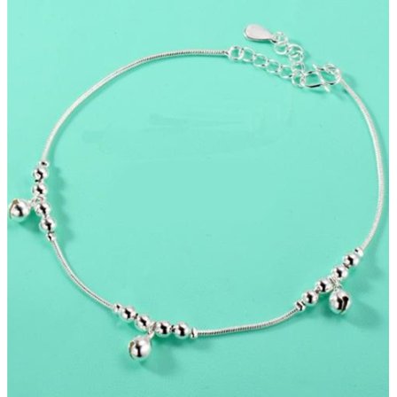 Silverpläterad fot kedja fotlänk armband