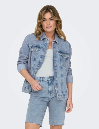 ONLY Onlocean L/S Oversize Jkt Dnm Noos - Blue - L