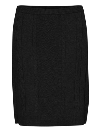Crdela Short Knit Skirt Black Cream