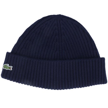 Lacoste - Modrá cuff Beanie - Kids Beanie Navy Cuff @ Hatstore