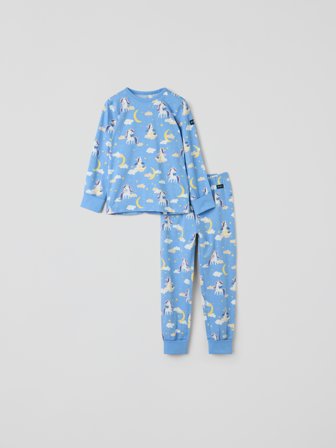 Polarn O. Pyret - Pyjamas unicorns - 98|104 - Childrenswear - blue