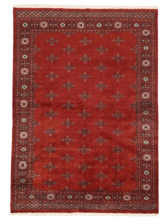 Pakistan Bokhara 3Ply Matta Orientalisk Mörkröd/Svart (Ull, Pakistan)