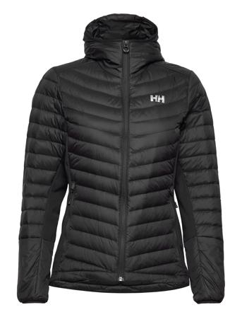 W Verglas Hood Down Hybrid Ins Foret Jakke Sort Helly Hansen
