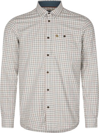 Seeland Oxford Shooting Shirt Grape Leaf/Terracotta Check