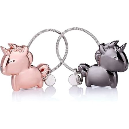 Par Nøglering, 2 Magneter Personlig Lille Aftagelig Nøglering Y