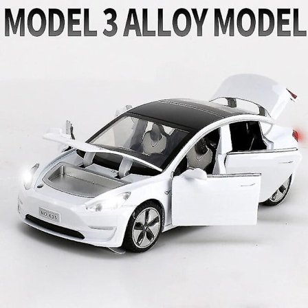 1:32 Tesla Model X Model 3 Model S Model Y Legeringsbilmodell Diecasts Leksaksbil Ljud Och Ljus Barnleksaker Till Barn Presenter Pojkar Leksaksmodell 