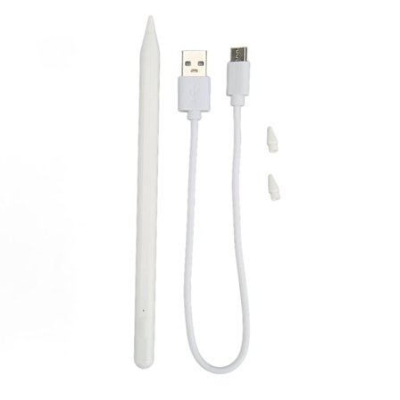 Tabletti Stylus Pen Magneettinen Adsorptio Reaaliaikainen Virranäyttö Mattapäällysteinen Kosketusnäyttökynä 2 Vaihdettavalla Kärjellä