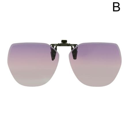 Clip On Flip Up Körglasögon Sun Holiday Uv-skydd Unisex