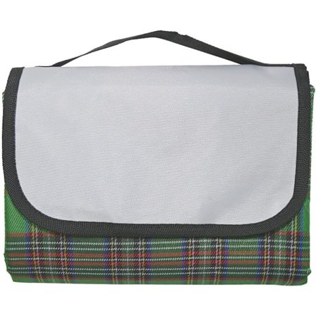 Stort Tartan Picnictæppe Med Bærehåndtag Vandtæt Strand Have Udendørs Vaskbart Picnictæppe Campingtæppe 150*200CM (Grøn)