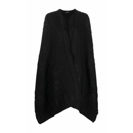 Etro Capes Sort, Dame Poncho, Størrelse: ONE Size