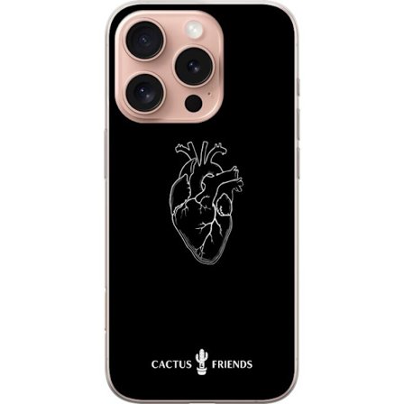 Kompatibel Mobilcover til Apple Apple iPhone 16 Pro Kaktus og Venner - Midnat Anatomi Hjerte
