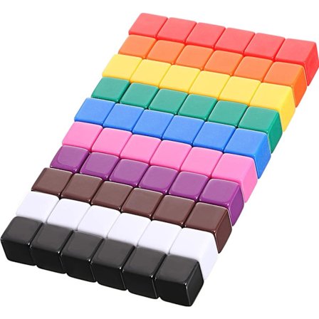 60 kappaletta 16 mm tyhjiä noppakuutioita akryylinoppaa lajiteltu väri DIY