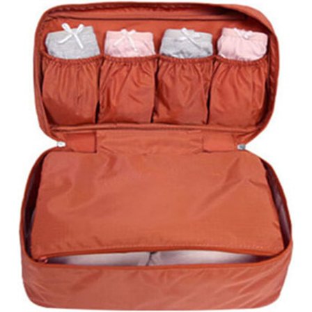 Bærbar reiseundertøyoppbevaringspose, vanntett oppbevaringspose med stor kapasitet for undertøy sokk BH, multifunksjonell undertøysorganisator med fôr