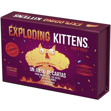 Exploding Kittens Party Pack Spansk Brettspill, EKIEK04ES, 2-10 spillere-tfrf