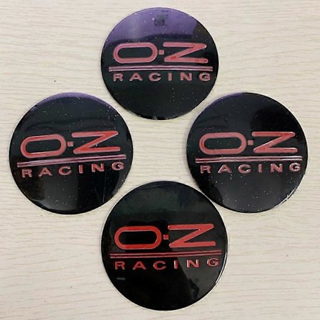 4 st./parti 55 mm 62 mm Bilstyling Hjulcentrumkåpa Klistermärke Kolfiber Navkapsel Dekal OZ Racing Emblem Märke För OZ M582 M595|Bilstickers|