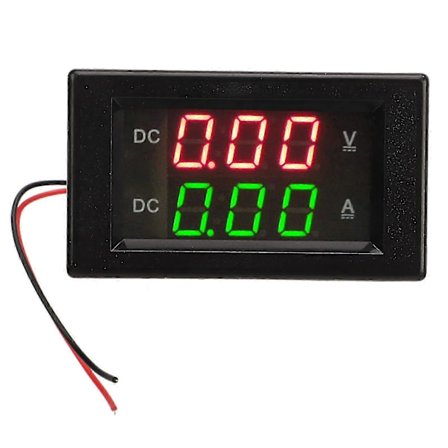 YB4835VA Digital Voltmeter Ammeter DC 600V 100A Decimalpunkt Automatisk Skift Dobbelt Display Strøm Voltmeter 2024THO