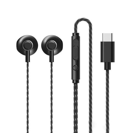 RYI-REMAX In-Ear Hörlurar USB-C - Svart Grön