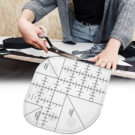 Akryl syning buet hjørne skæremåler syning patchwork lineal syning skabelon patchwork værktøj DIY syning tilbehør