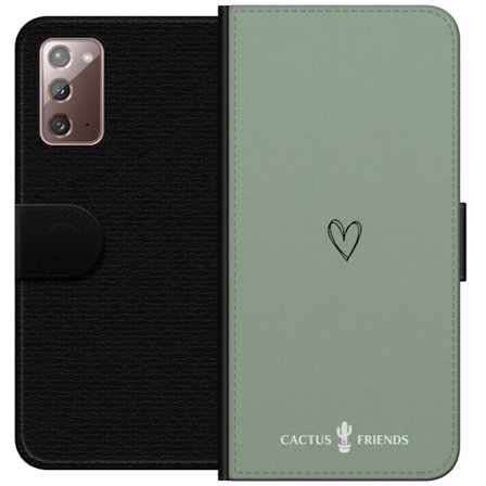 Kompatibelt Plånboksfodral till Samsung Samsung Galaxy Note20 Cactus and Friends – SageLove