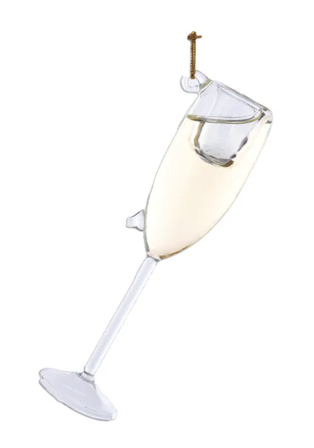 Christmas Inspirations Ornament Champagneglass H11