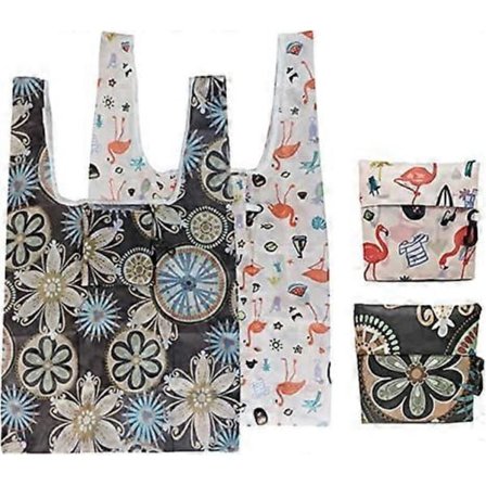 Vikbar Shoppingväska, 2-pack