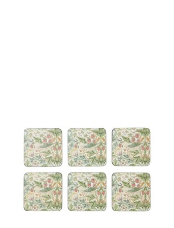 Morris & Co | Strawberry Thief Coasters - Set Of 6 | 40.1X29.8CM