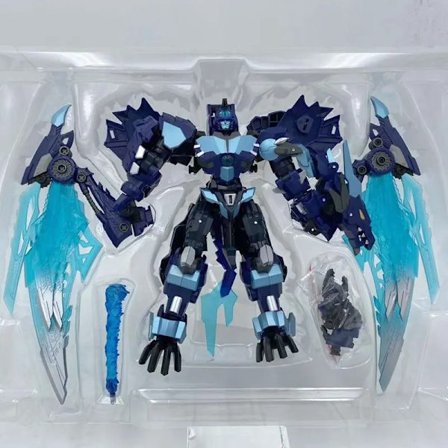 Ny Jinbao Transformation Flame Dragon 8871 KO Red Dragon Deformation Figurleksaker Modell PE DF07 DF-07