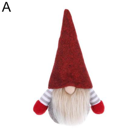 Jlny 1/2pcs Christmas Forest Man Ansiktslös Plyschdocka, Jul