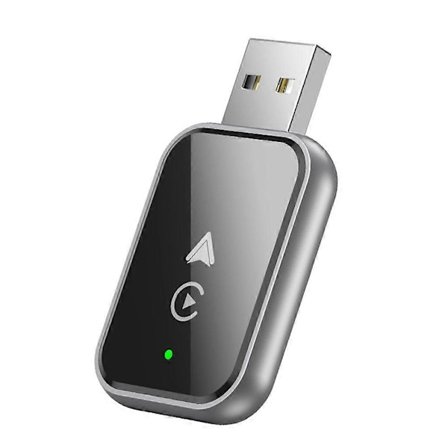 2-i-1 Trådlös CarPlay-adapter för /Android Mini Storlek Kabelansluten till Trådlös CarPlay med Adapterkabel