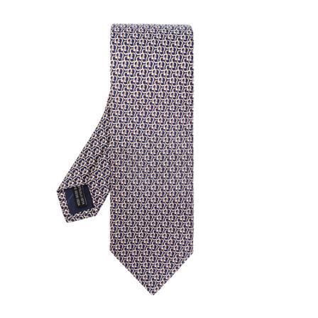 Salvatore Ferragamo Silk tie , Blauw , Heren , Maat: ONE Size Stropdassen & Strikjes