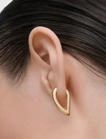 PD Paola Pdpaola Vento Mini Hoops - Gold - ONE SIZE