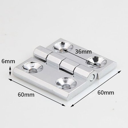 Firkantet sammenleggbar hengsel Fordelingsskap Hengsel STØRRELSE 3 STØRRELSE 3