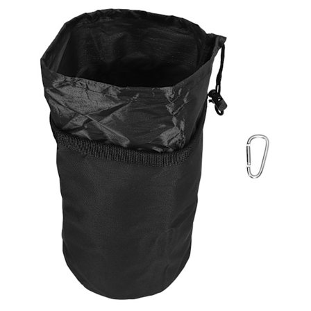 Sammenleggbar handlekurv med stor kapasitet, krokdesign og lukketau for enkel oppbevaring