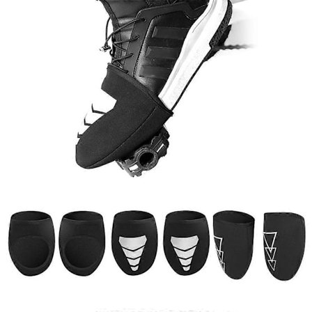 Halv Palm Mtb Oversko Vinter Oversko Tåvarmer Cykelskoovertræk Lavet Af Vandtæt Neopren