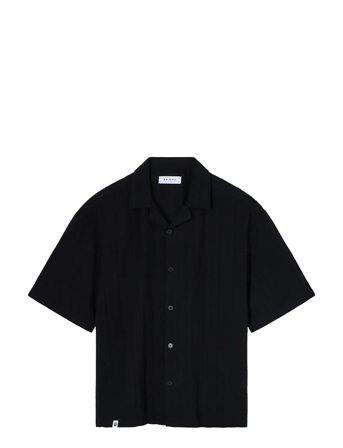 Edwin Saga Shirt Ss - Black - Black - M