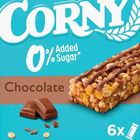 Corny 0% Added Sugar Chocolate 6x20 g, Helse & Madvarer, Snacks, Barer