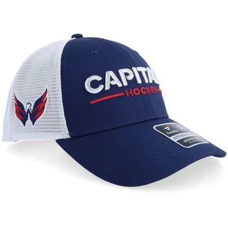 Fanatics - NHL Blå trucker Keps - Washington Capitals Auth Pro A Mesh Navy/White Trucker @ Hatstore