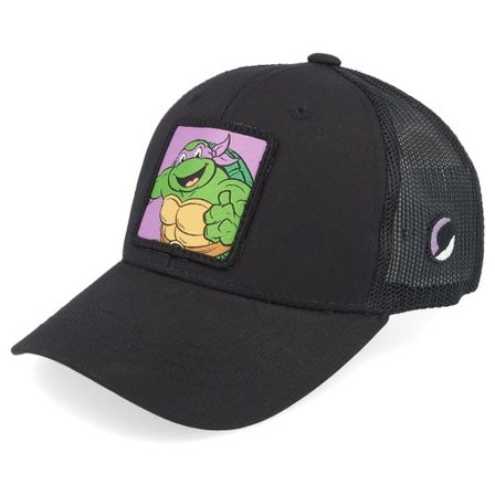 TMNT - Svart trucker Keps - Kids Donatello Box Black Trucker @ Hatstore