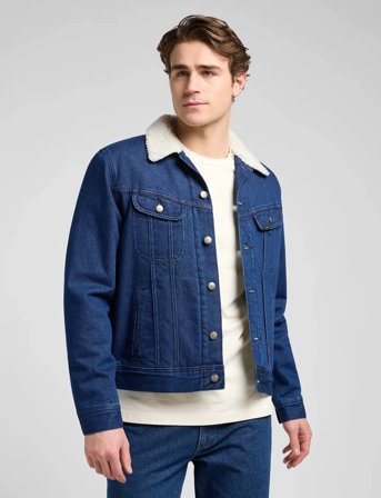 Lee Jeans Sherpa Jacket - Blue - XL
