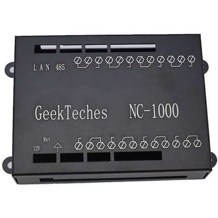 NC-1000 RJ45 Verkkoreleohjauspaneeli 8 Kanavan Wifi Etäohjaus Verkkokontrollerilaatikko Musta