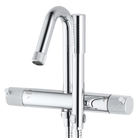 Mora Izzy Badkarsblandare 150 c/c, krom/lättrad, Badrum