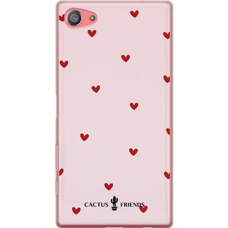 Kompatibelt Mobildeksel til Sony Sony Xperia Z5 Compact Cactus and Friends – HeartSprinkle
