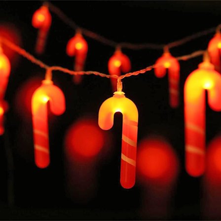 1,5 m 10 LED-lyktor ljusslinga festlig dekorativ