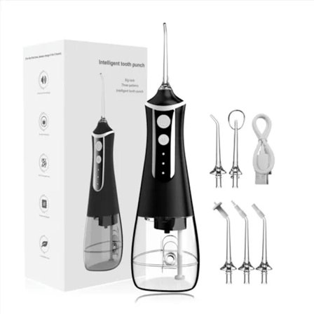 Oral Irrigator Vattentråd 300Ml Svart